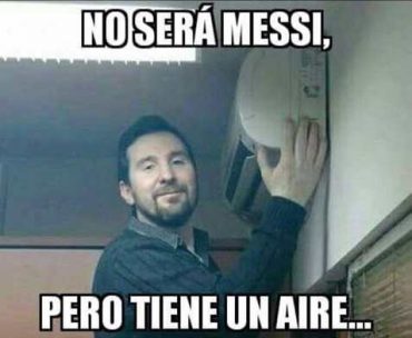 Messi tiene un aire